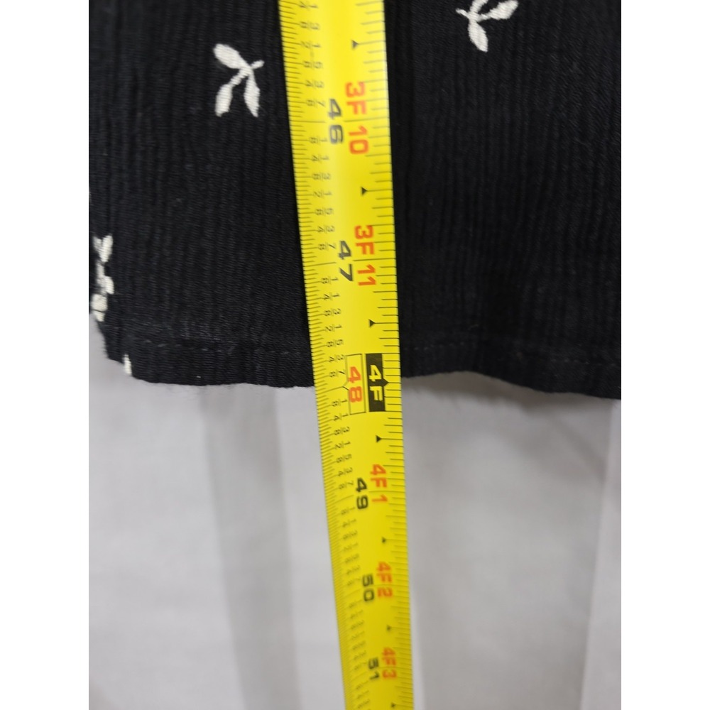 Soft Surroundings Maxi Dress Small Black White Floral Crochet Detail Boho S - Picture 10 of 10